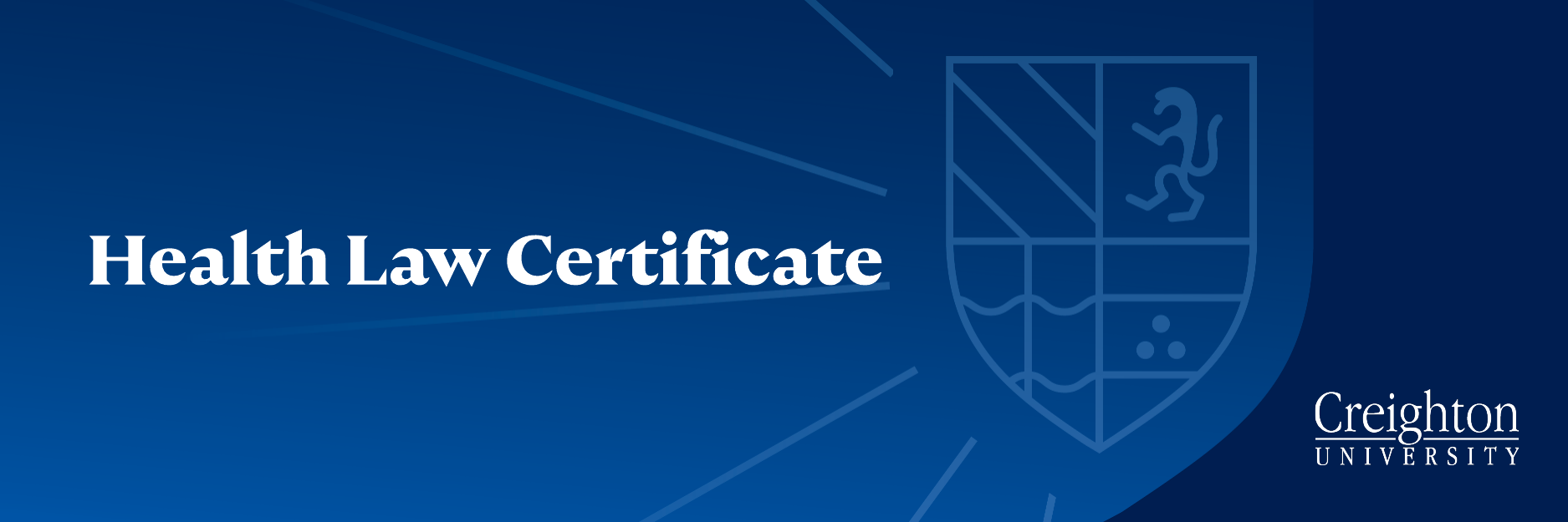 Health Law Certificate Header