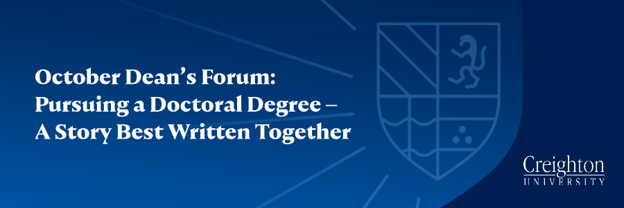 October Deans Forum Banner