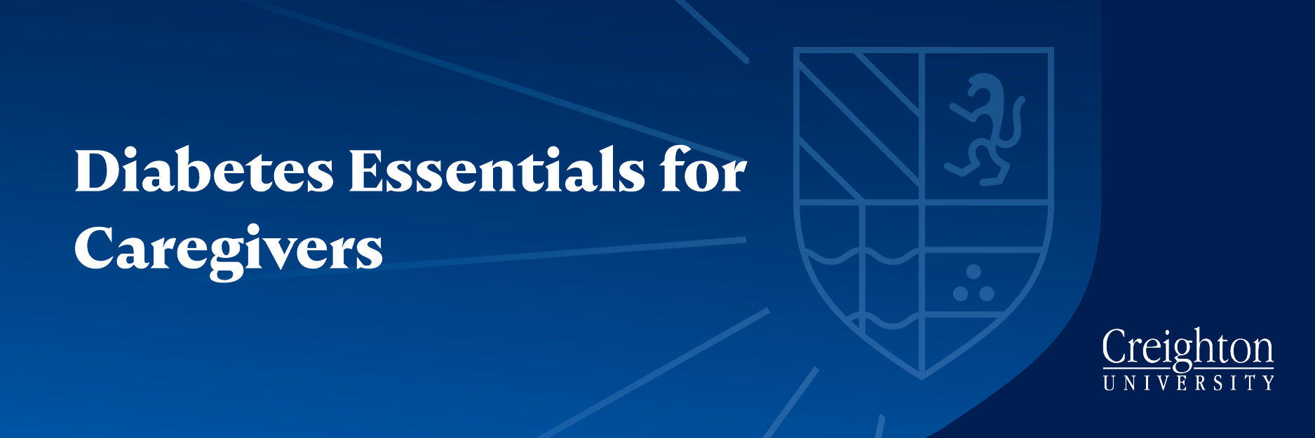 Diabetes Essentials for Caregivers Banner