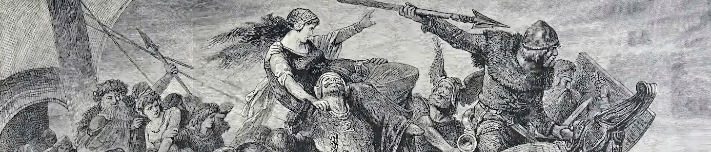 Viking boating scene